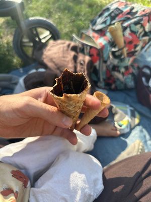 My ice was gone too fast, sorry😄 at Gelato Fratelli in Pula