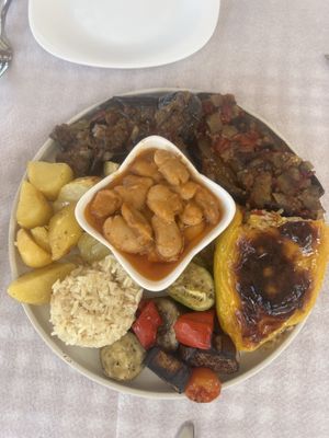 Vegan antipasto   at Restaurant Prishtina in Himare