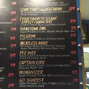 Veggie sandwiches (can be made vegan upon request) at Ike's in Cupertino