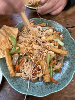 Vegan stir fried vegetables   at Tương in Da Lat