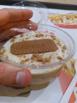 Lotus cheezecake at Thunder Vegan - La Latina  in Madrid