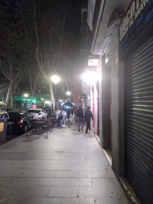 Arriving at Thunder Vegan - La Latina  in Madrid