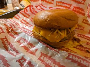 Truffle Xmas burger at Thunder Vegan - La Latina  in Madrid