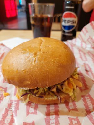 Nashville **beef** burger at Thunder Vegan - La Latina  in Madrid