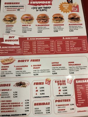 Menú completo at Thunder Vegan - La Latina  in Madrid