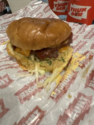 Beef Thunder burger  at Thunder Vegan - La Latina  in Madrid