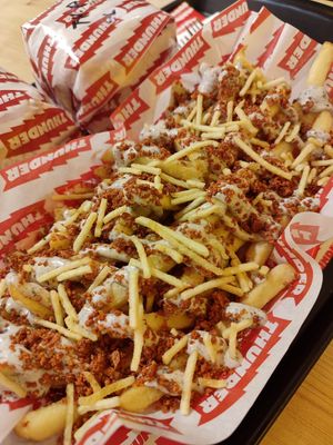 patatas finesse (salsa de trufa) at Thunder Vegan - La Latina  in Madrid