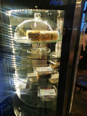 Vegan desserts at Vasmacska KávéZoo in Budapest