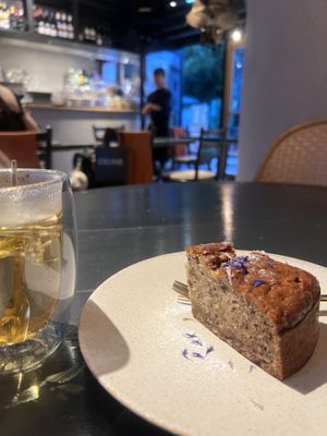 Dense and filling banana bread    at Vaji Spice in Tokyo