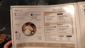 Menu at Vaji Spice in Tokyo