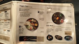 Menu at Vaji Spice in Tokyo