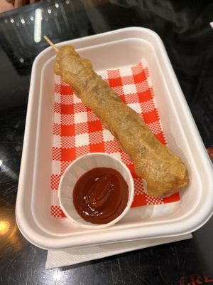 Pluto pup  at Suzy Spoon's Vegetarian Butcher in Marrickville