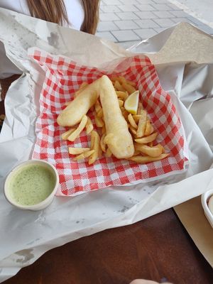 Fish and Chips at Suzy Spoon's Vegetarian Butcher in Marrickville