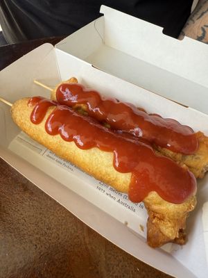 Pluto pups  at Suzy Spoon's Vegetarian Butcher in Marrickville