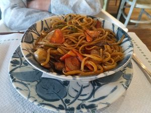 Noodles at O Encontro Gastrobar in Pontevedra
