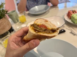 Inside of the croissant   at VickedGood - Vegan Bakery in Petaling Jaya