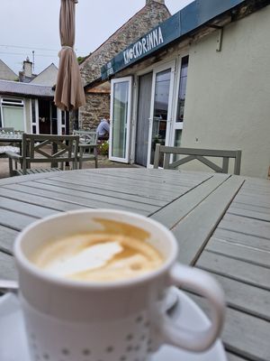 Oat milk flat white  at Knockdrinna Cafe in Kilkenny