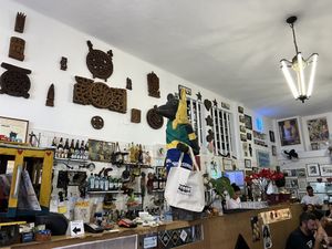 Counter and bar  at Bar do Mineiro in Rio De Janeiro