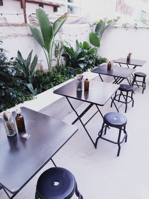 patio at Bacan in Mallorca