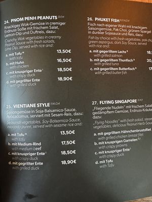 Menu (2/2).  at To Gao Sassnitz in Sassnitz