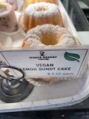 Vegan Bundt cake  at Collegetown Bagels - State St in Ithaca