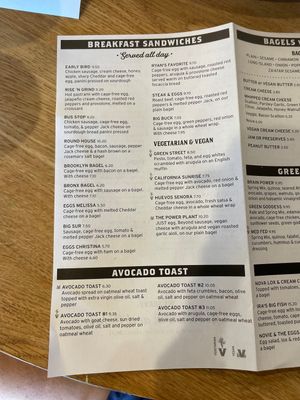 Menu 2  at Collegetown Bagels - Pine Tree Rd in Ithaca