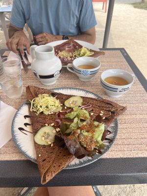 Customized vegan crepe !  at La Broustal in Fougeres