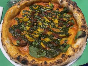 “Gucci o Prada” without cheese (vegan)  at Nonnas Teeth & Tomatoes in Sao Miguel