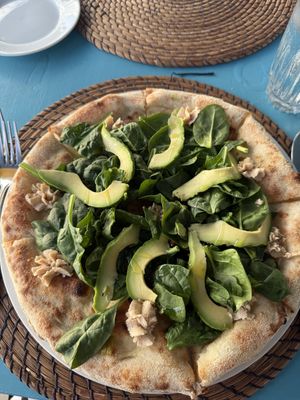 Vegan pizzaa  at Le Vele Waterfront Dining in George Town