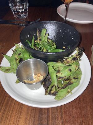 Oops we shot the edamame too late    at Pinky's in Boston