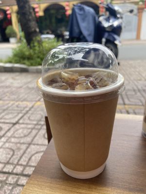 “Egg” coffee. The one item I wouldn’t recommend   at O Plant-based - Nguyễn Đình Chiểu in Ho Chi Minh City