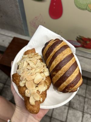 Almond and chocolate croissant  at O Plant-based - Nguyễn Đình Chiểu in Ho Chi Minh City