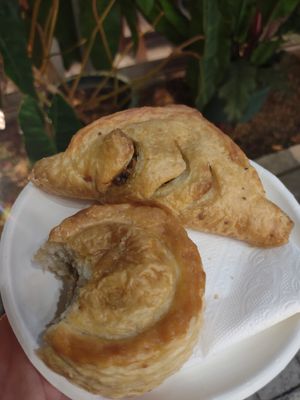 Pan Chard and Samosa. Was not so great to me. at O Plant-based - Nguyễn Đình Chiểu in Ho Chi Minh City
