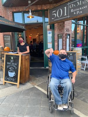 Restaurant unwilling to accommodate handicapped people! Am I in the twilight zone? at 501 on Main in Park City