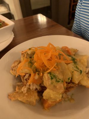 Vegan Yellow curry at 501 on Main in Park City