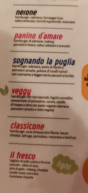 Hamburger veg menu at Corazón by Emporio in Ladispoli