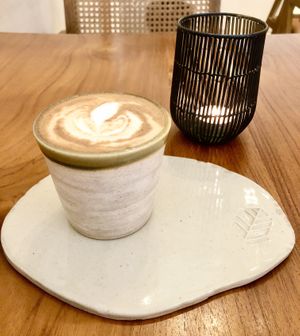 Oat cappuccino   at Pekoe in Dubai