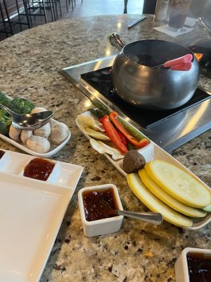 Vegan Garden Pot entree at The Melting Pot in Jacksonville