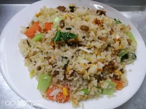 Salted Fish fried rice at Bao Bao Ais Kacang 2 宝宝红豆冰2 in Kuching