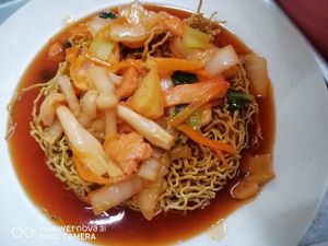 Tomato fried noodles at Bao Bao Ais Kacang 2 宝宝红豆冰2 in Kuching
