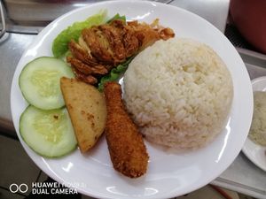 Veg Chkn Rice at Bao Bao Ais Kacang 2 宝宝红豆冰2 in Kuching