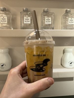 Very choco latte. Not too sweet, super tasty    at Mother Pearl 圓貝 - Tsim Sha Tsui in Kowloon