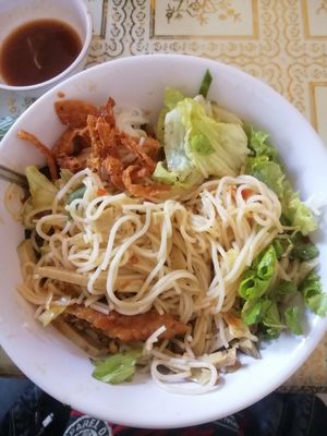 Rice noodles at Loving Hut - Bien Tinh Thuong in Da Nang