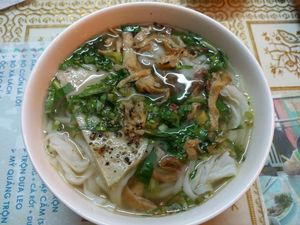 Pho - top view at Loving Hut - Bien Tinh Thuong in Da Nang