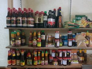 huge variety of vegan sauces at Loving Hut - Bien Tinh Thuong in Da Nang