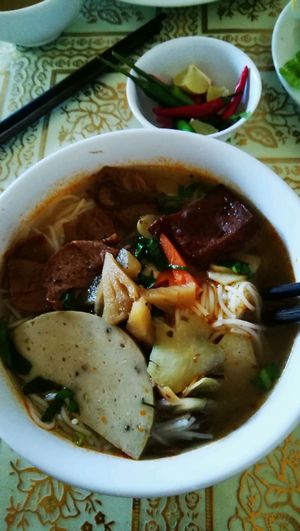 beef noodle soup, vegan at Loving Hut - Bien Tinh Thuong in Da Nang