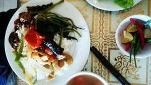 rice with vegetables at Loving Hut - Bien Tinh Thuong in Da Nang