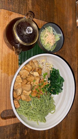 Vegan Miso Sowa tofu Bowl   at Ulu Garden in Pecatu
