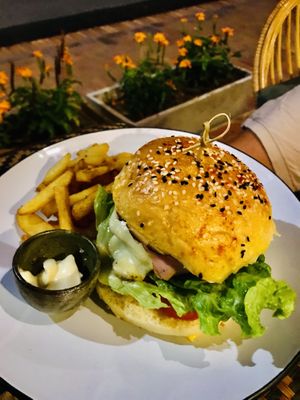   at Grasshopper Cafe in Luang Prabang