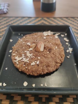 Oat & cashew cookie at Grasshopper Cafe in Luang Prabang